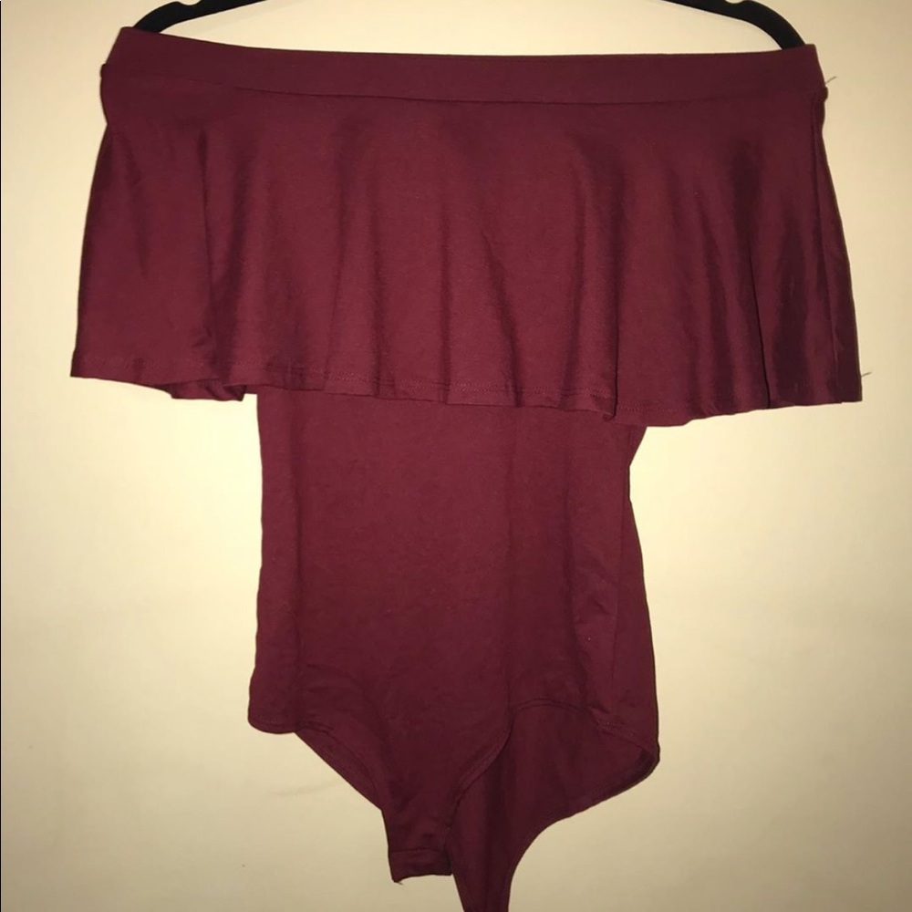Maroon one piece